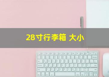 28寸行李箱 大小